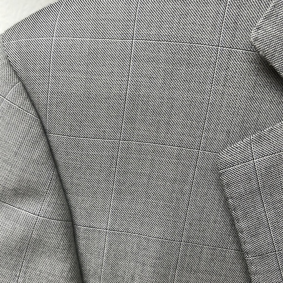 Zegna blazer 2 button 2 vent back notch lapel pick sticking 75-25% wool/silk - Picture 8 of 8